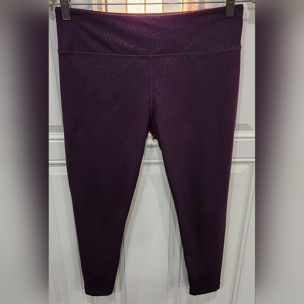 Zyia purple capri leggings women's size 12-14 - Picture 1 of 6